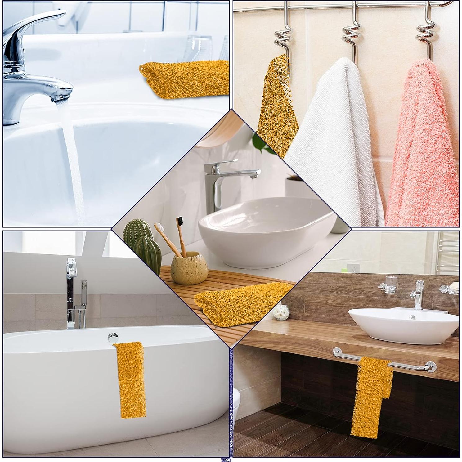 Esponja de Baño Exfoliante Geiserailie Larga 90x35 cm Amarillo