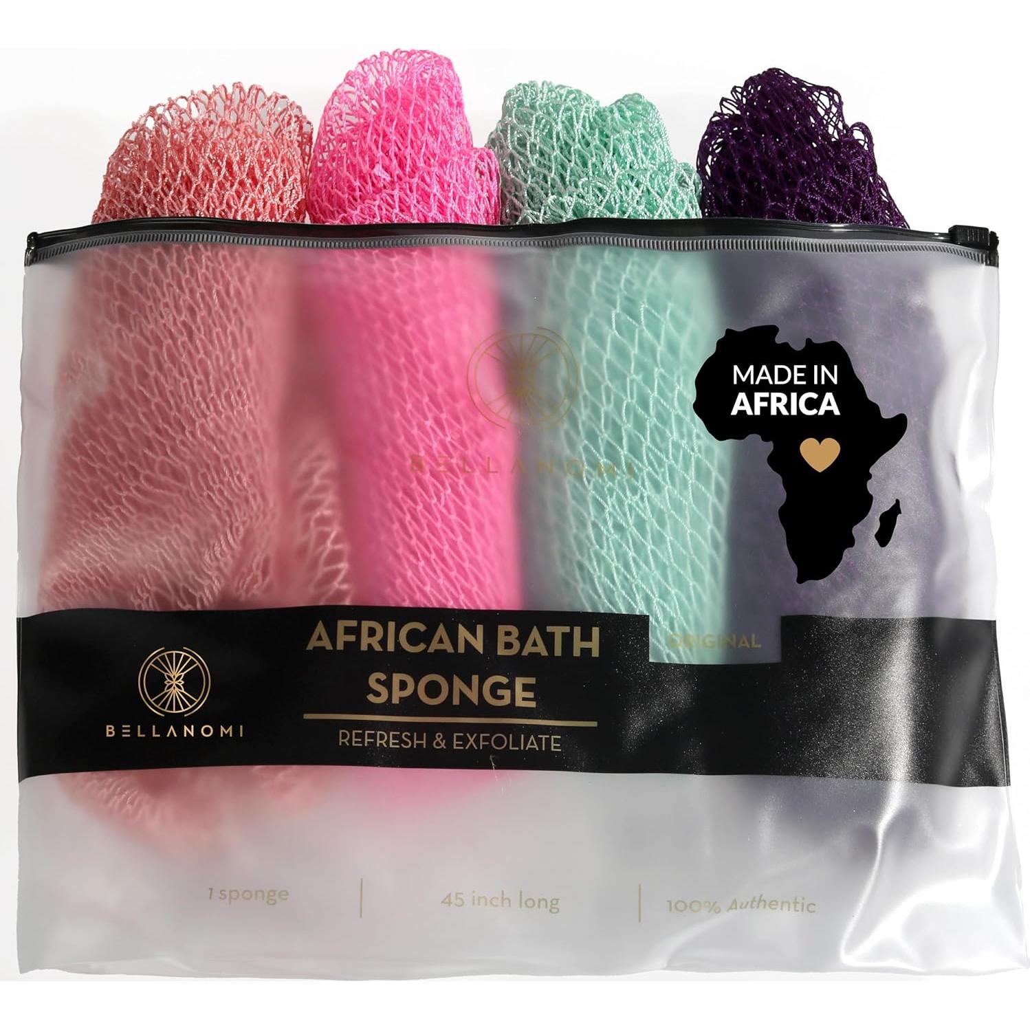 Esponja de Red Exfoliante Bellanomi - 4 Piezas, 114 cm