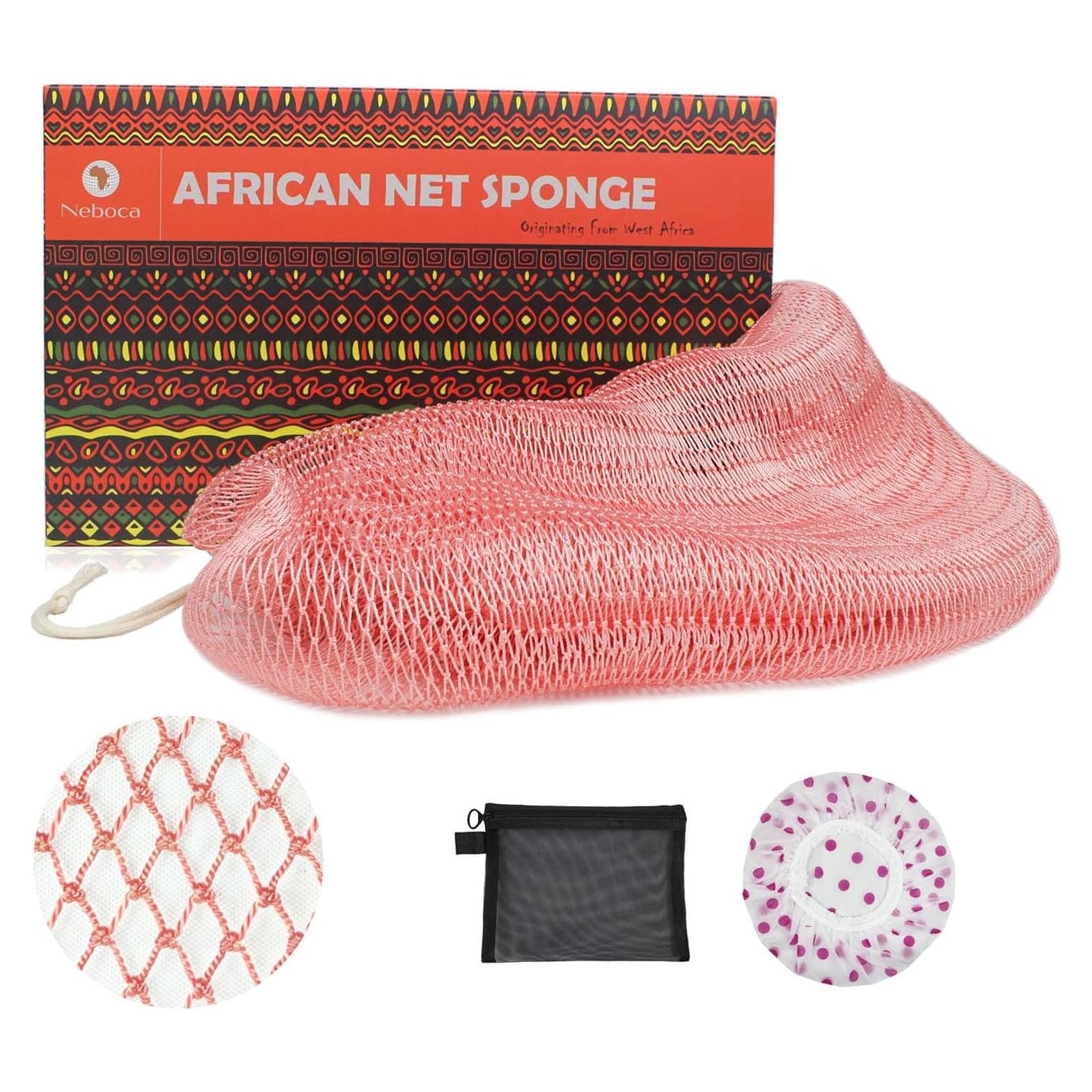 Esponja Exfoliante Africana NEBOCA Rosa - Limpieza Profunda