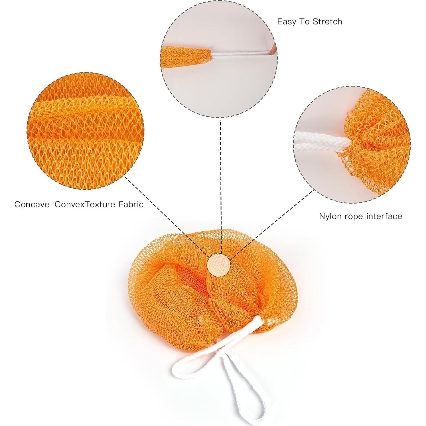 Esponja de Baño Exfoliante YATCHA Loofah 120 cm Nylon Blanco