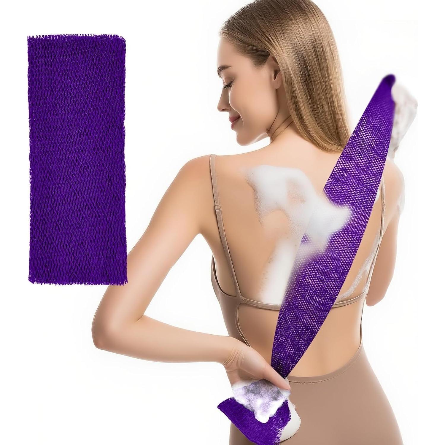 Esponja de Baño Exfoliante Woyinger Africana Púrpura 20x14cm