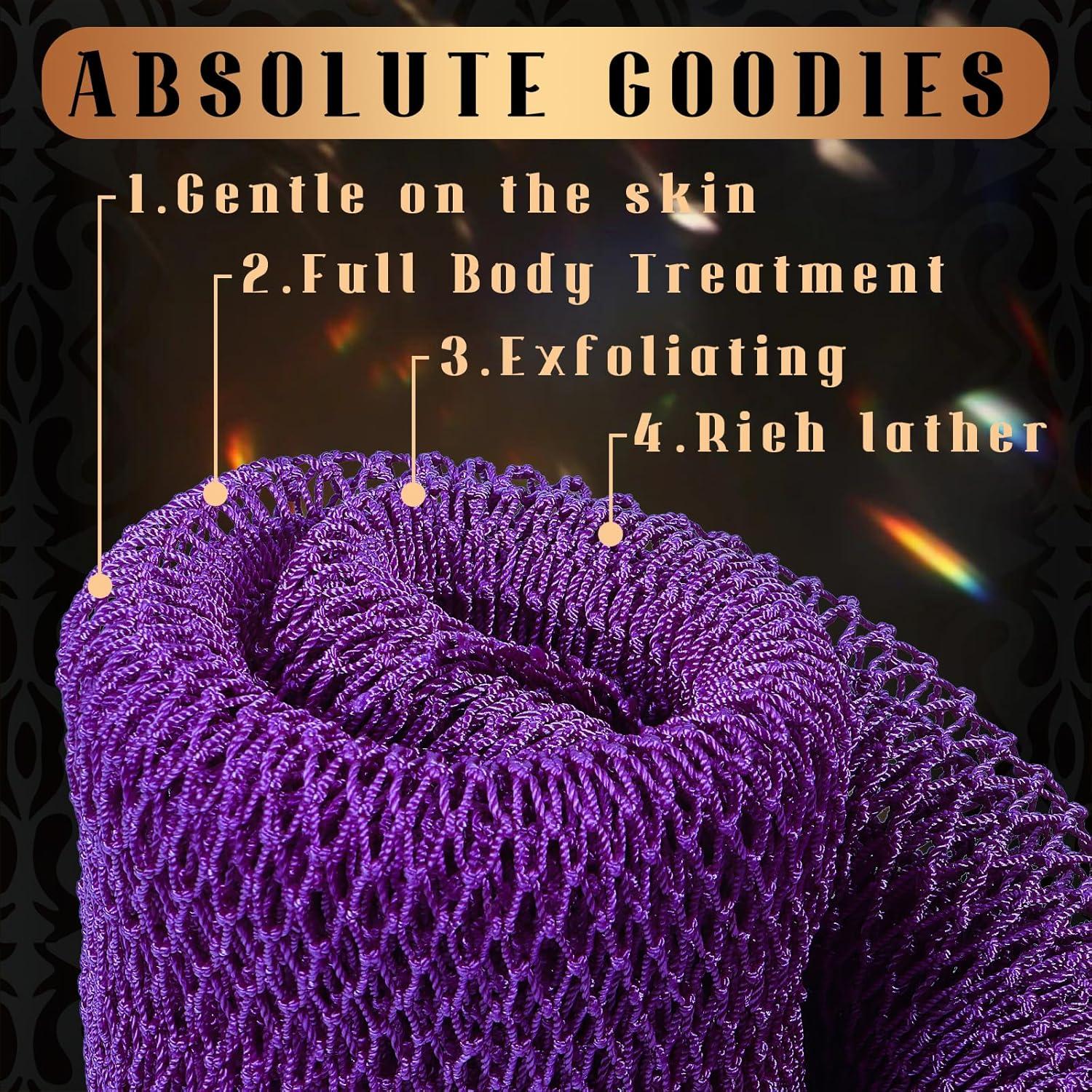 Esponjas de Red Africana Baypearl - 2 Piezas Exfoliantes