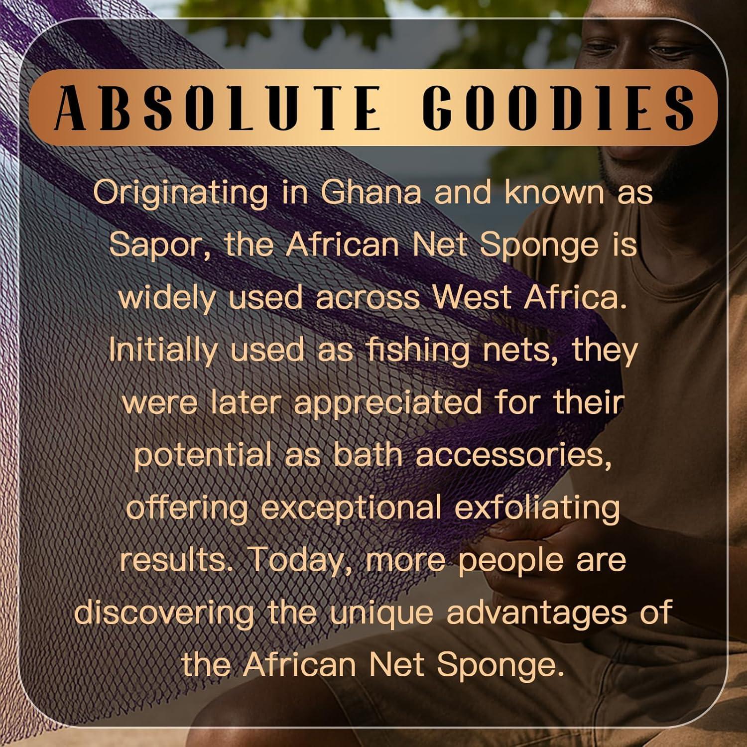 Esponjas de Red Africana Baypearl - 2 Piezas Exfoliantes