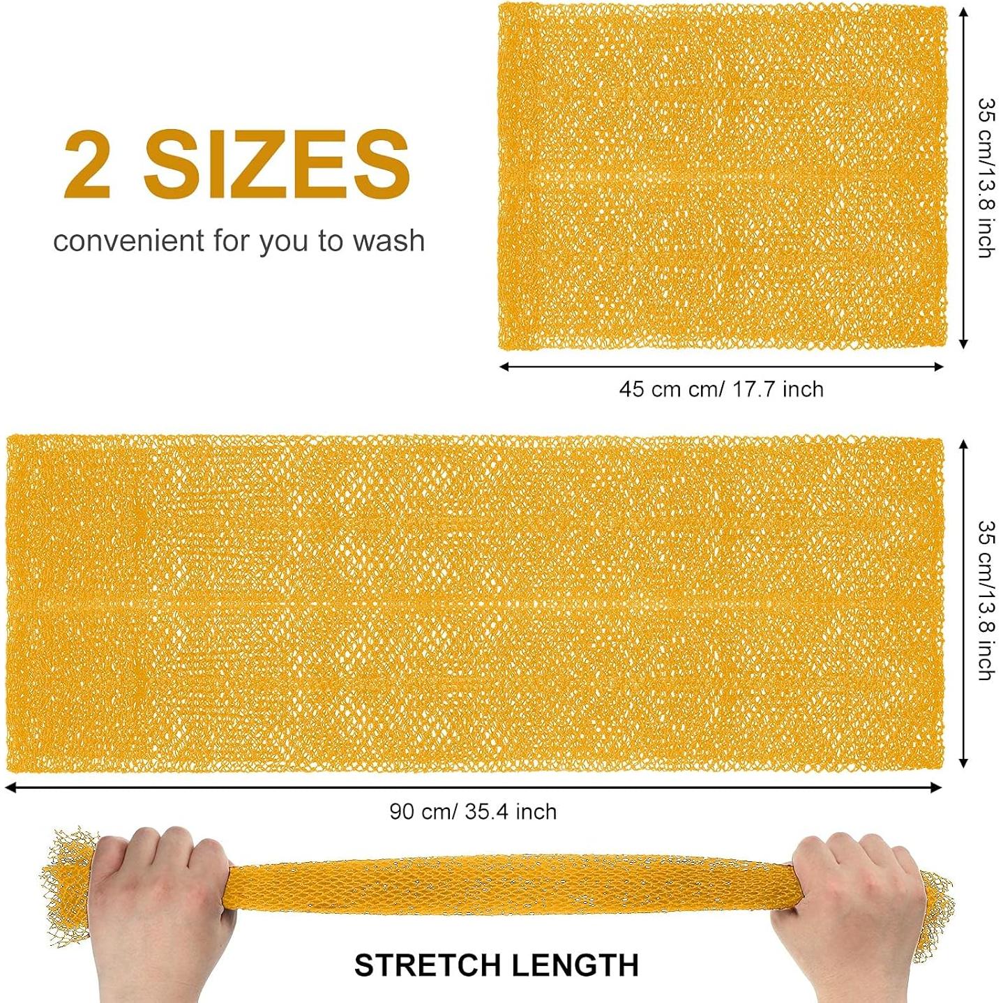 Esponjas de Baño Exfoliantes Patelai - 2 Piezas Amarillo