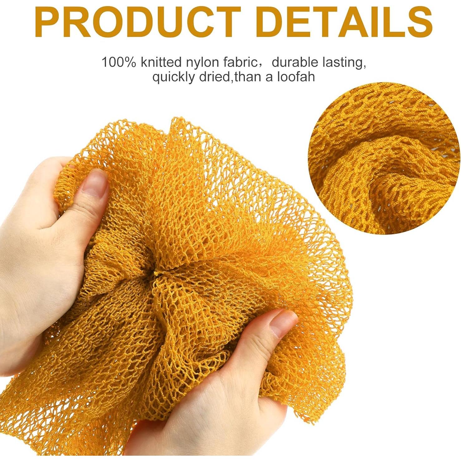 Esponjas de Baño Exfoliantes Patelai - 2 Piezas Amarillo