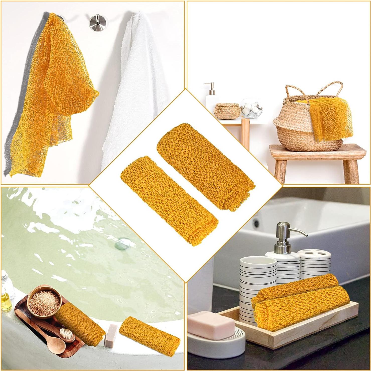 Esponjas de Baño Exfoliantes Patelai - 2 Piezas Amarillo