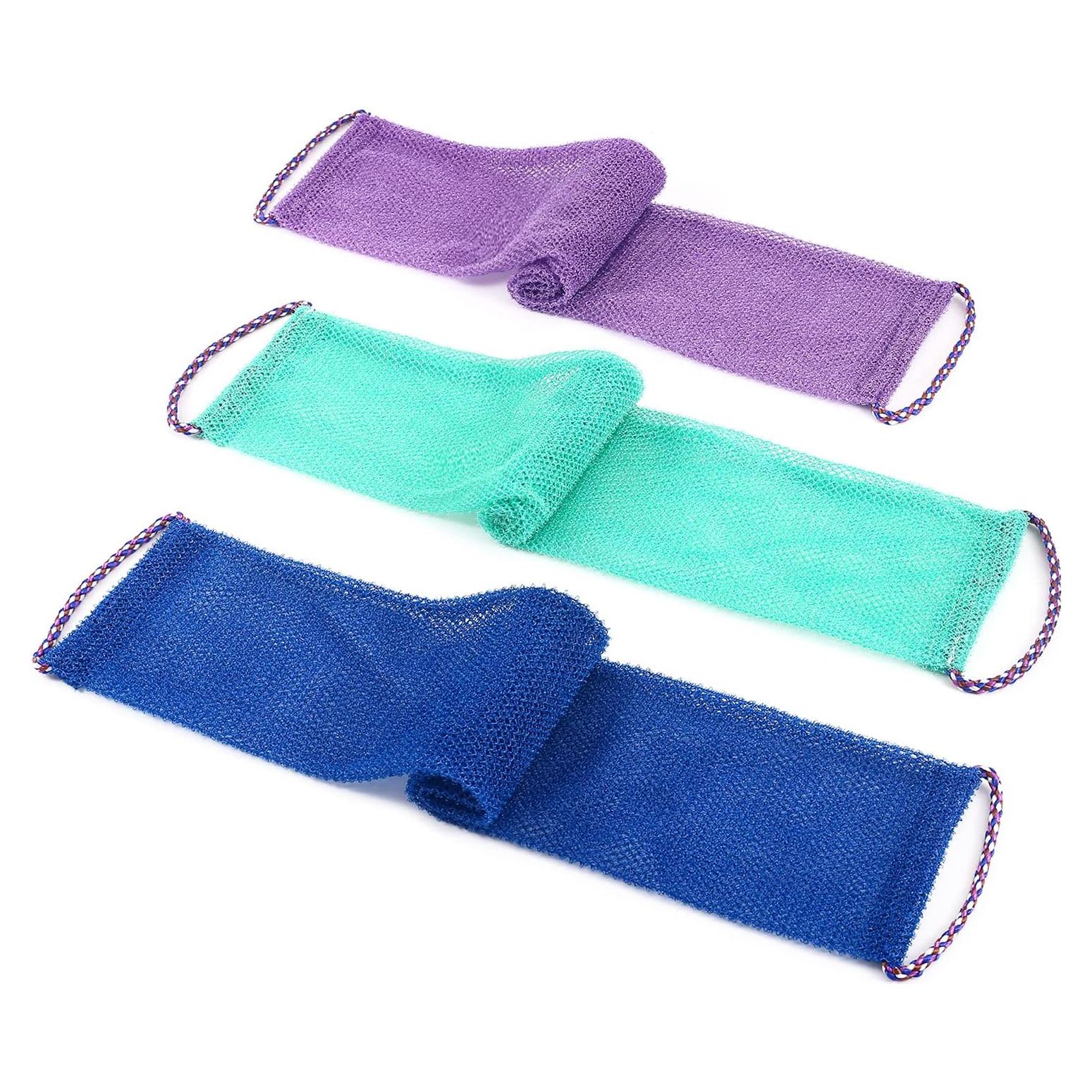 3 Esponjas Exfoliantes Africanas QCWN para Ducha y Baño