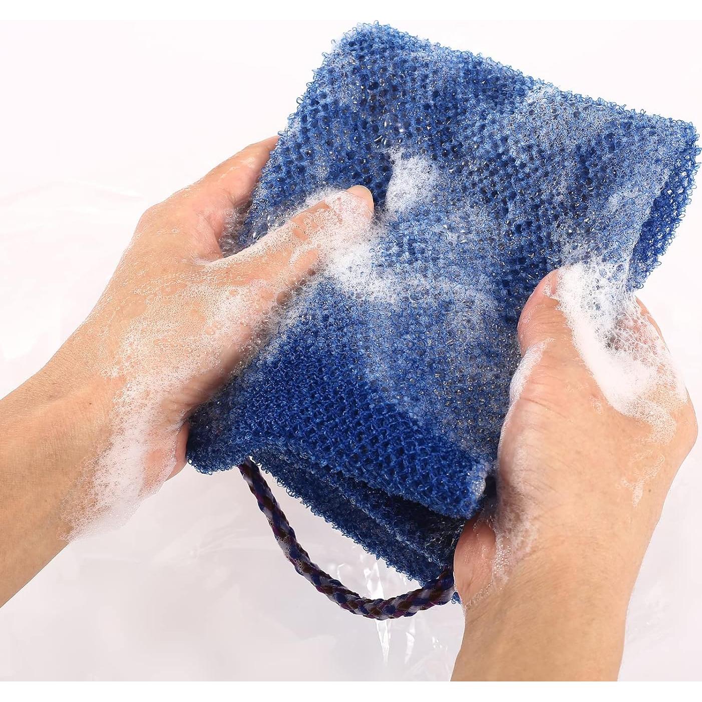 3 Esponjas Exfoliantes Africanas QCWN para Ducha y Baño