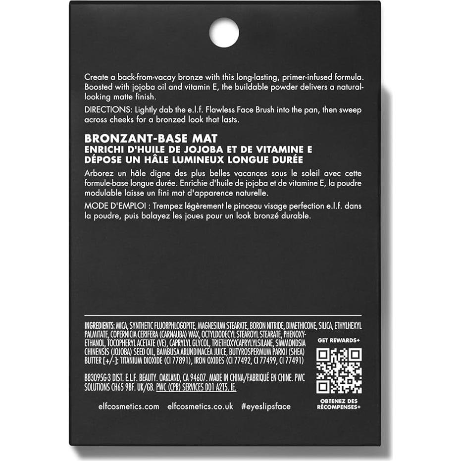 Bronceador en Polvo e.l.f. Tan O'Clock 9.92g - Mate y Vegano