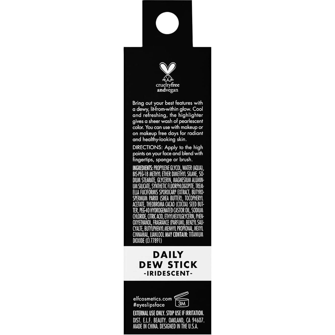 Barra Iluminadora Diaria e.l.f. 14.79g - Iridiscente Vegana