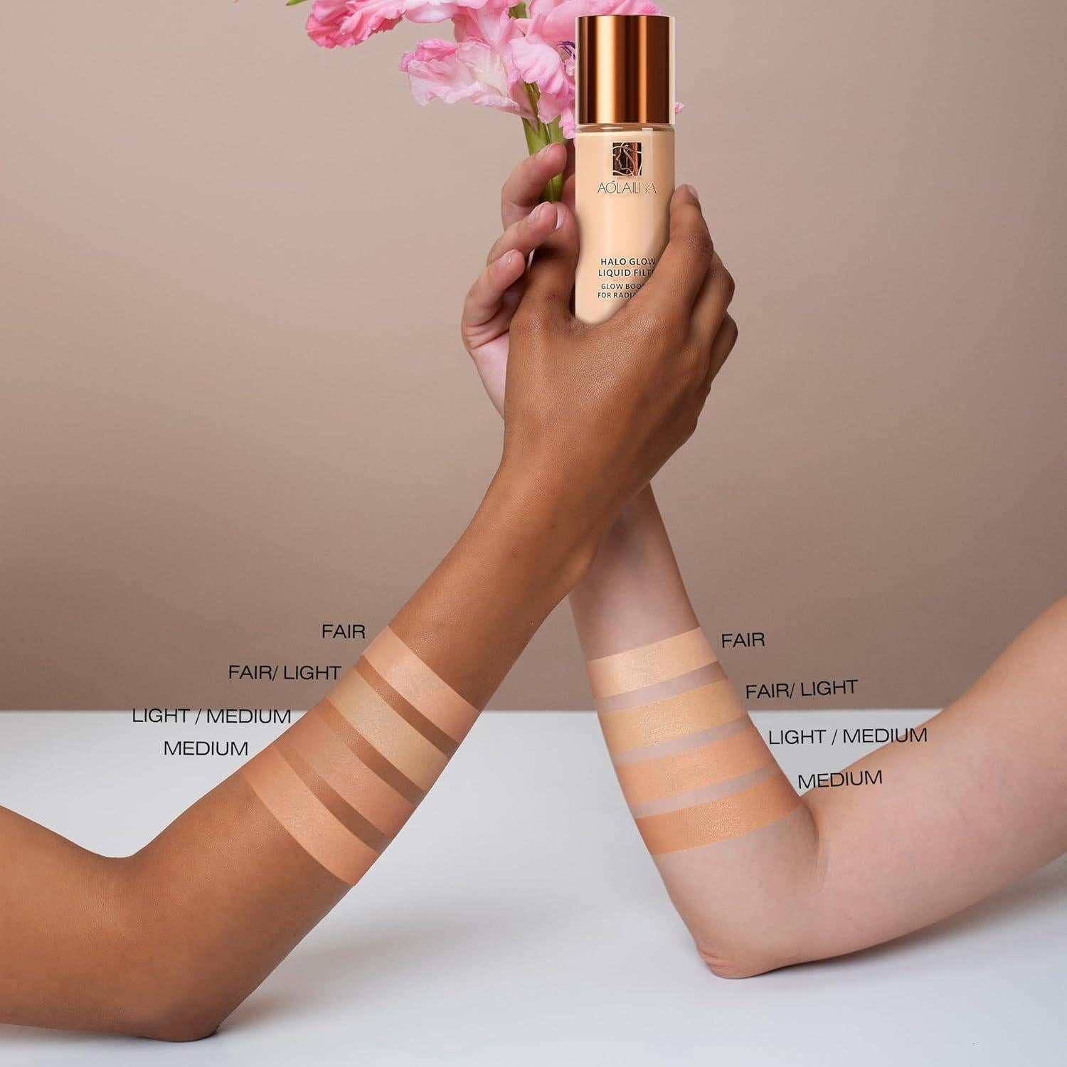 Filtro Líquido Brillante Natural AOLAILIYA 31 ml - Iluminador Vegano