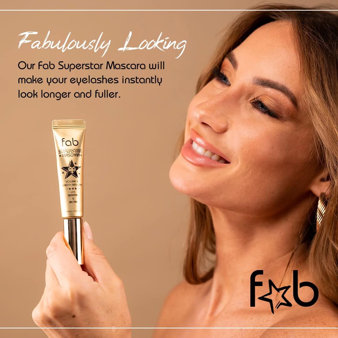 Máscara de Pestañas Fab Brows Superstar 10ml - Volumen y Longitud