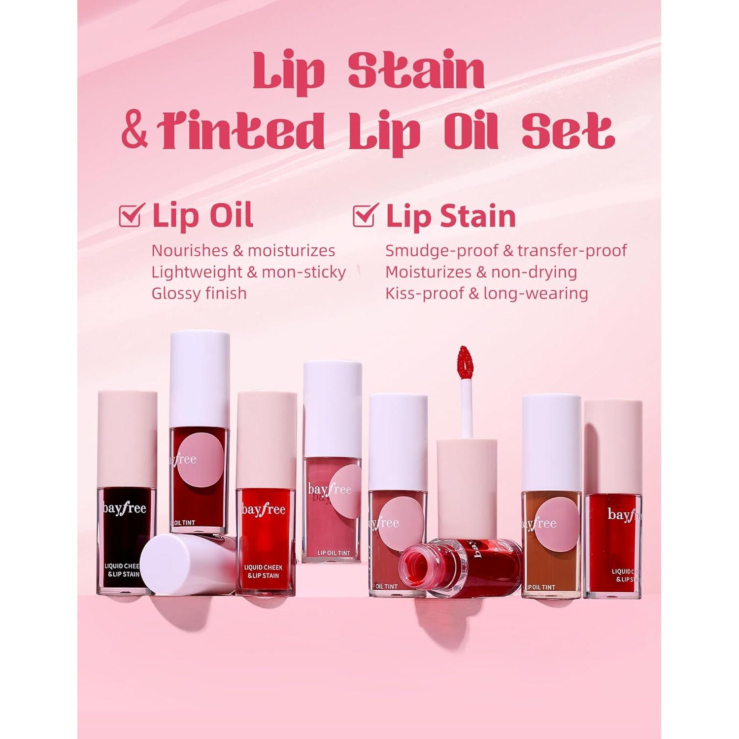 Set de Tinte Labial y Aceite Labial Bayfree - Hidratante 2-en-1