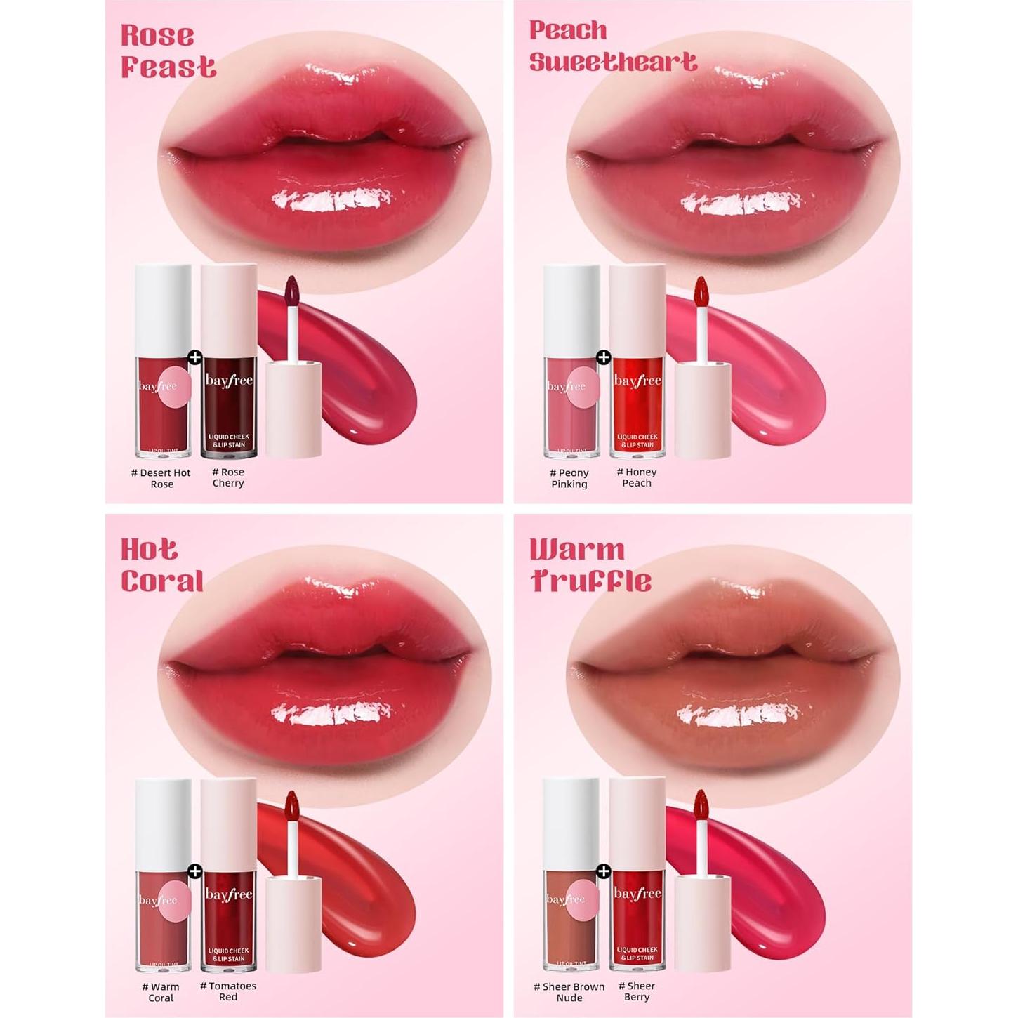 Set de Tinte Labial y Aceite Labial Bayfree - Hidratante 2-en-1