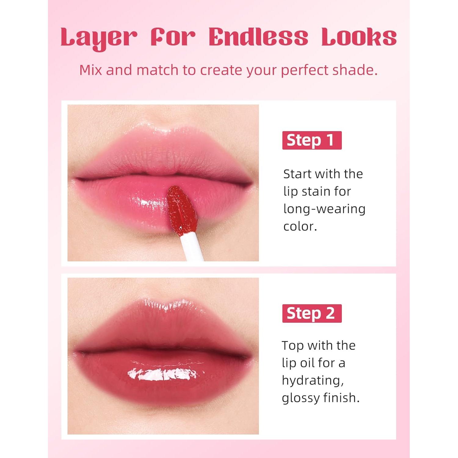 Set de Tinte Labial y Aceite Labial Bayfree - Hidratante 2-en-1