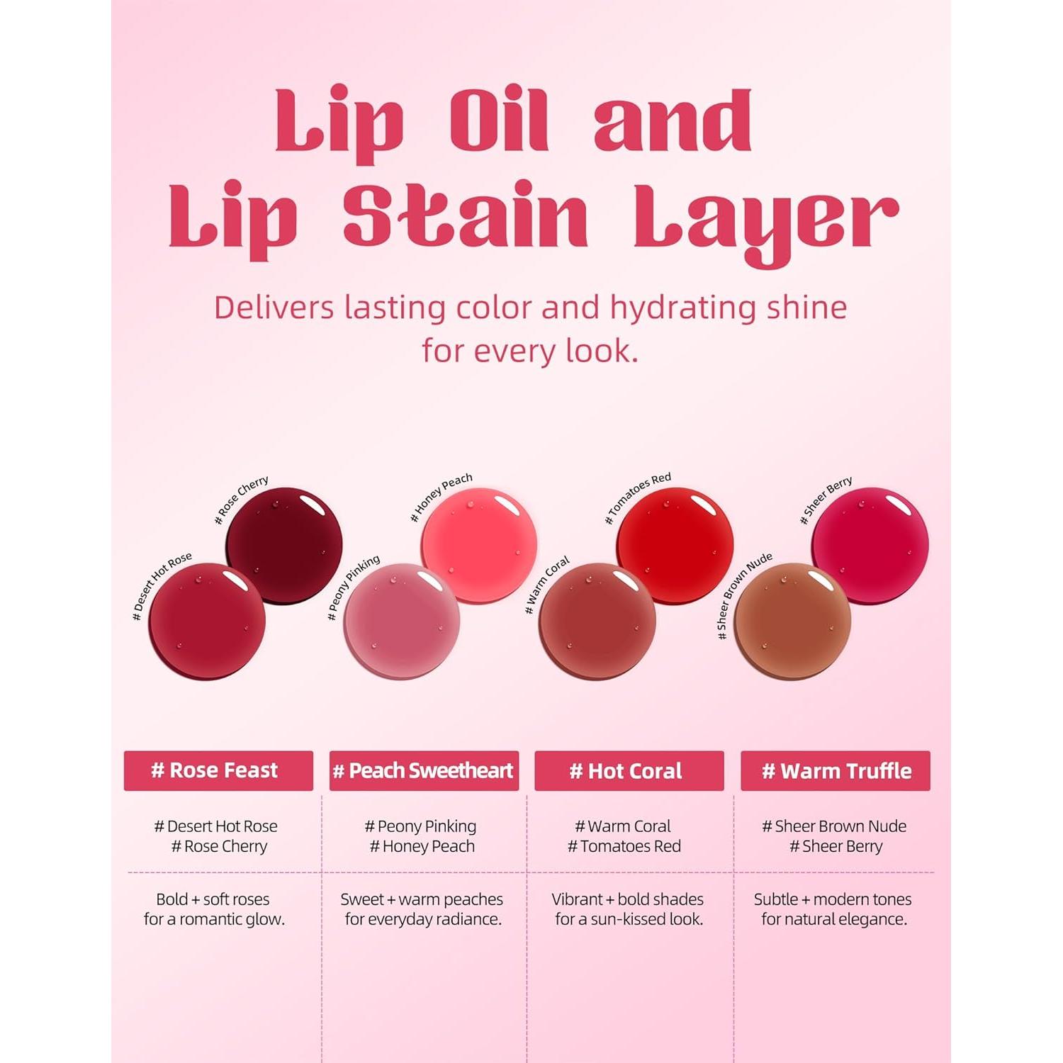 Set de Tinte Labial y Aceite Labial Bayfree - Hidratante 2-en-1