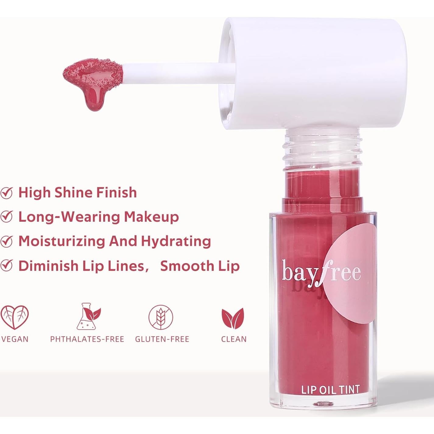 Aceite Labial Hidratante Bayfree 4.4 ml - Brillo y Color