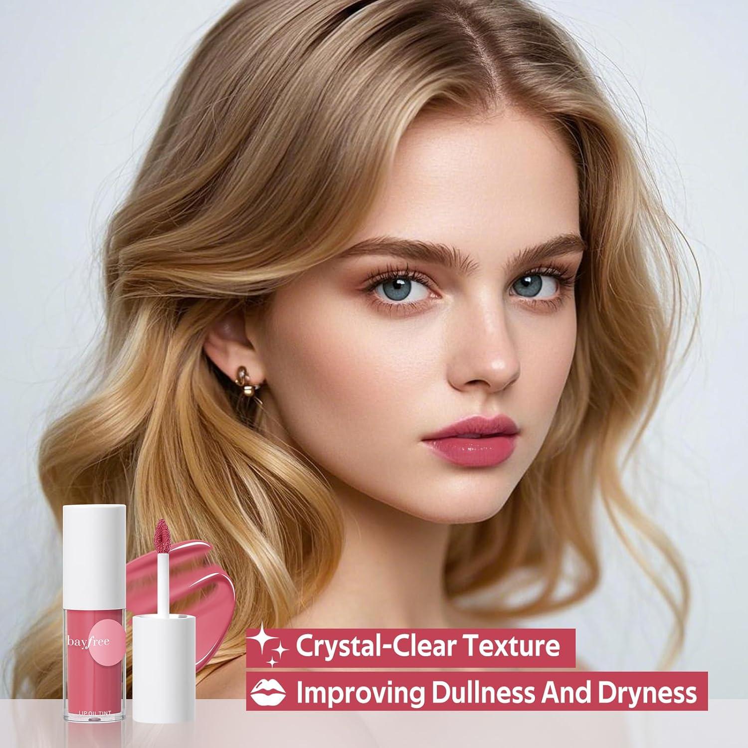 Aceite Labial Hidratante Bayfree 4.4 ml - Brillo y Color