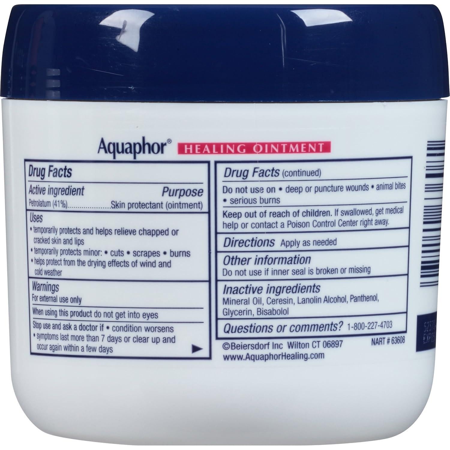 Ungüento Sanador Aquaphor 396g, Paquete de 2 Tarros