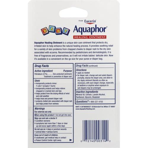 Ungüento Sanador Aquaphor para Bebés 2 Tubos de 10 g