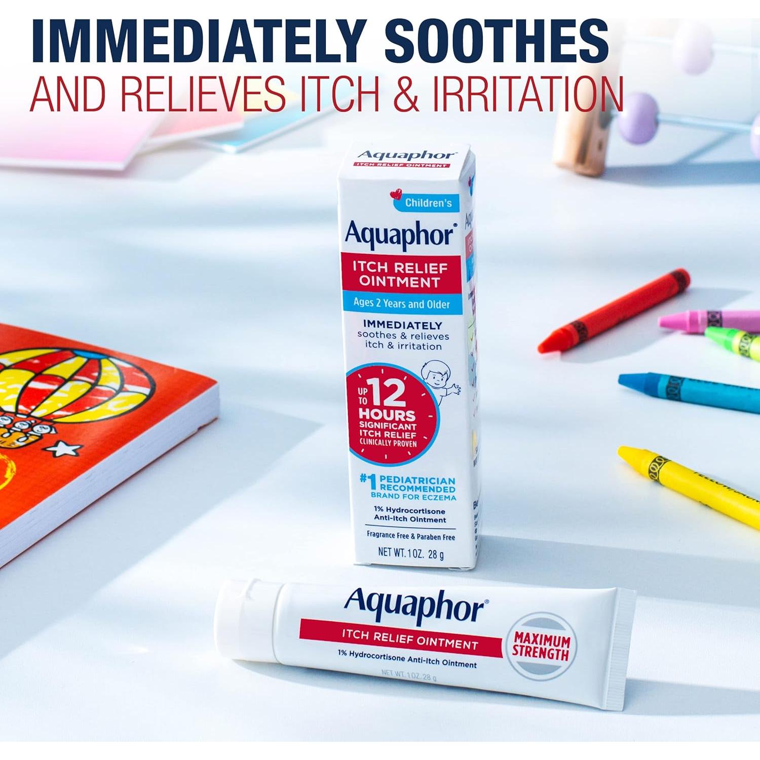Ungüento Anti Picazón Aquaphor Niños 1% Hidrocortisona 2 Tubos 28.35 g