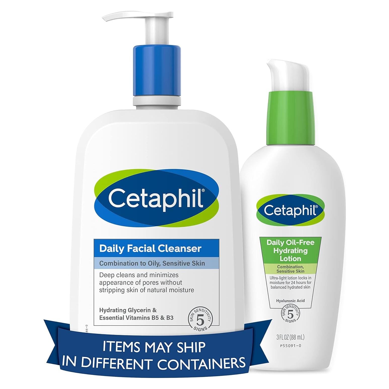 Paquete Cetaphil: Limpiador Facial 567g y Loción Hidratante 85g