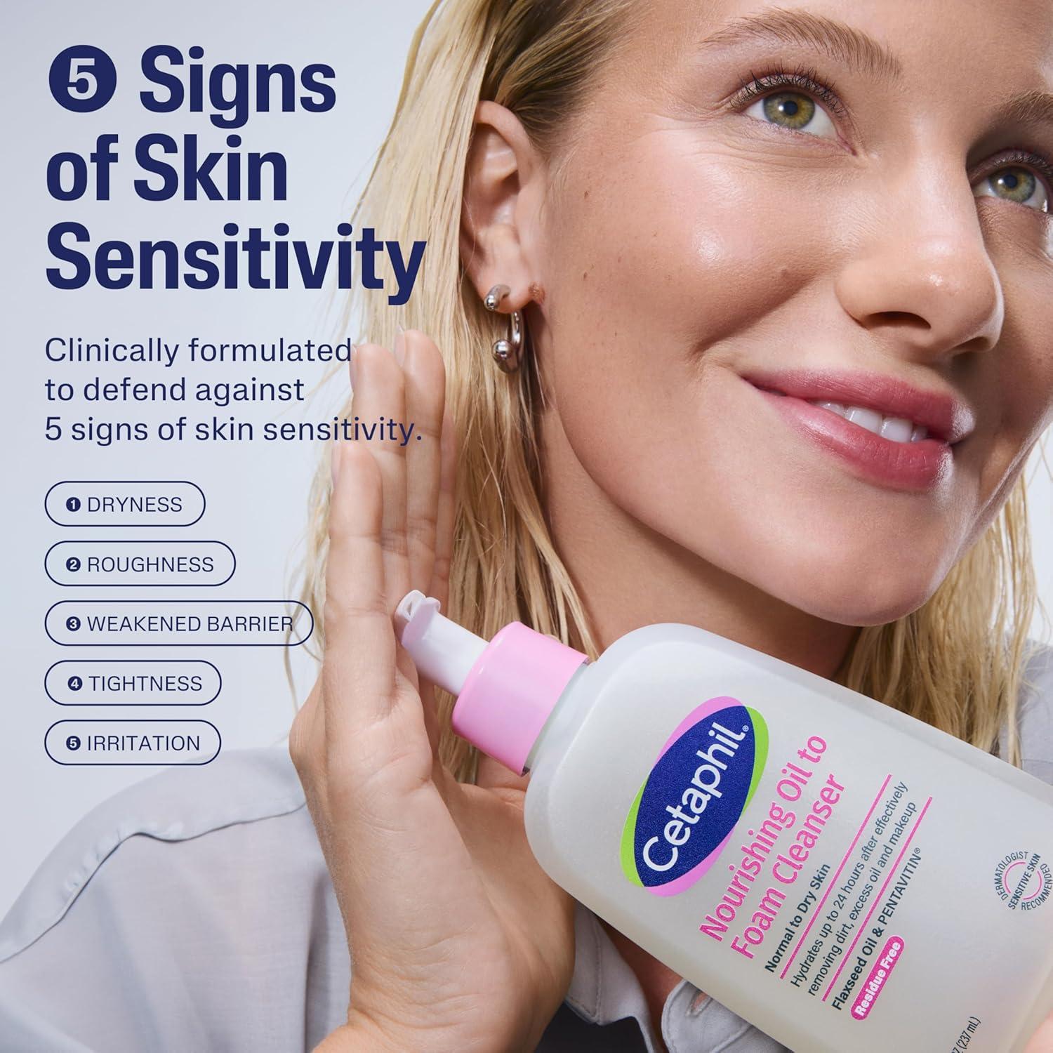 Limpiador Facial Cetaphil Nourishing Oil to Foam 236.6 ml