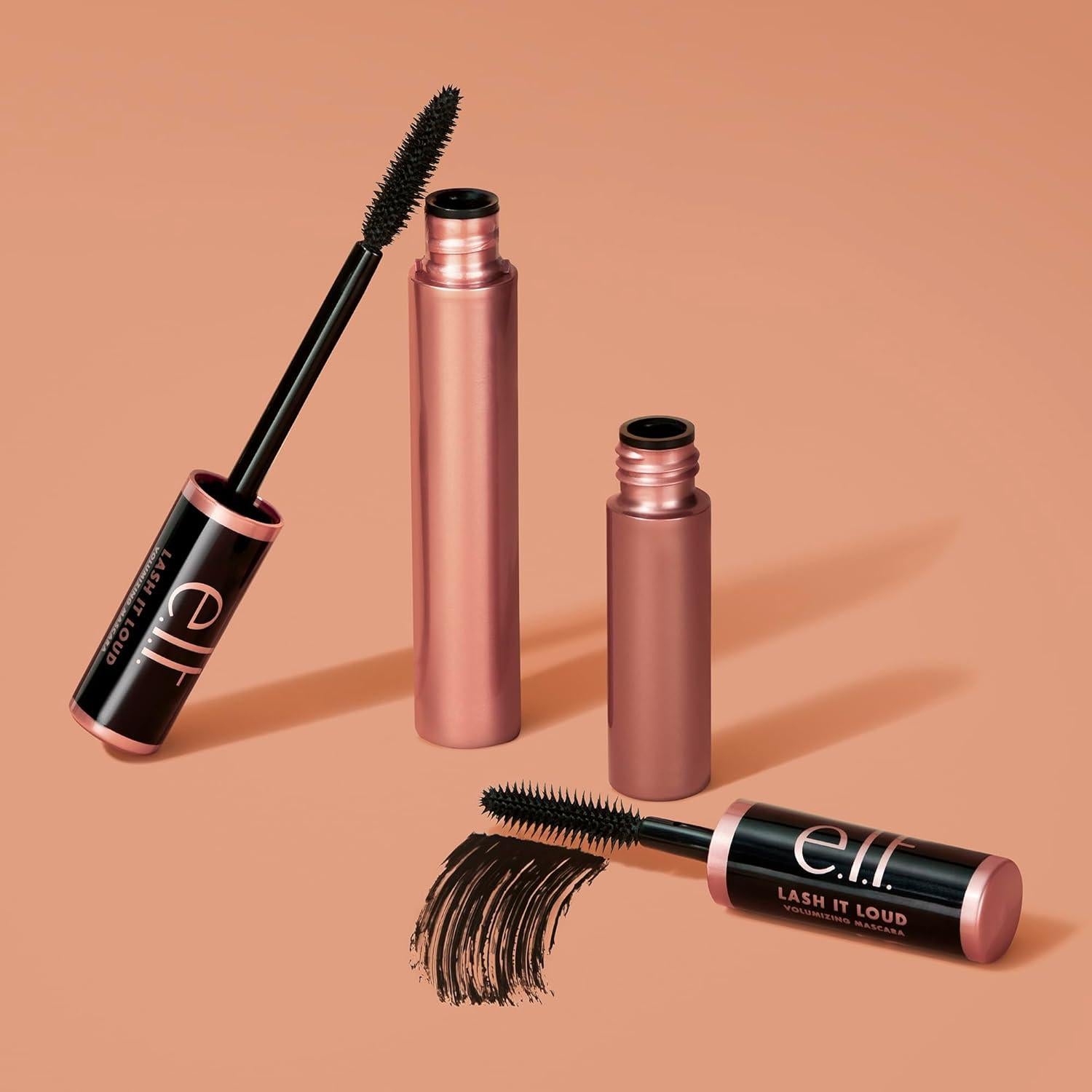 Máscara Voluminizadora e.l.f. Lash It Loud 4.5g Negra Vegana