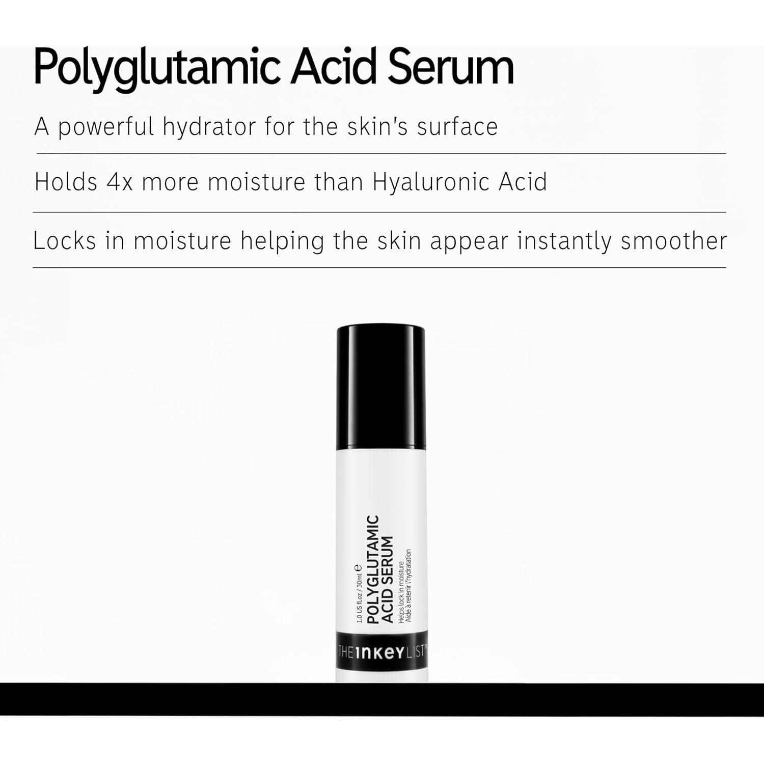 Suero Facial The INKEY List Ácido Poliglutámico 30 ml