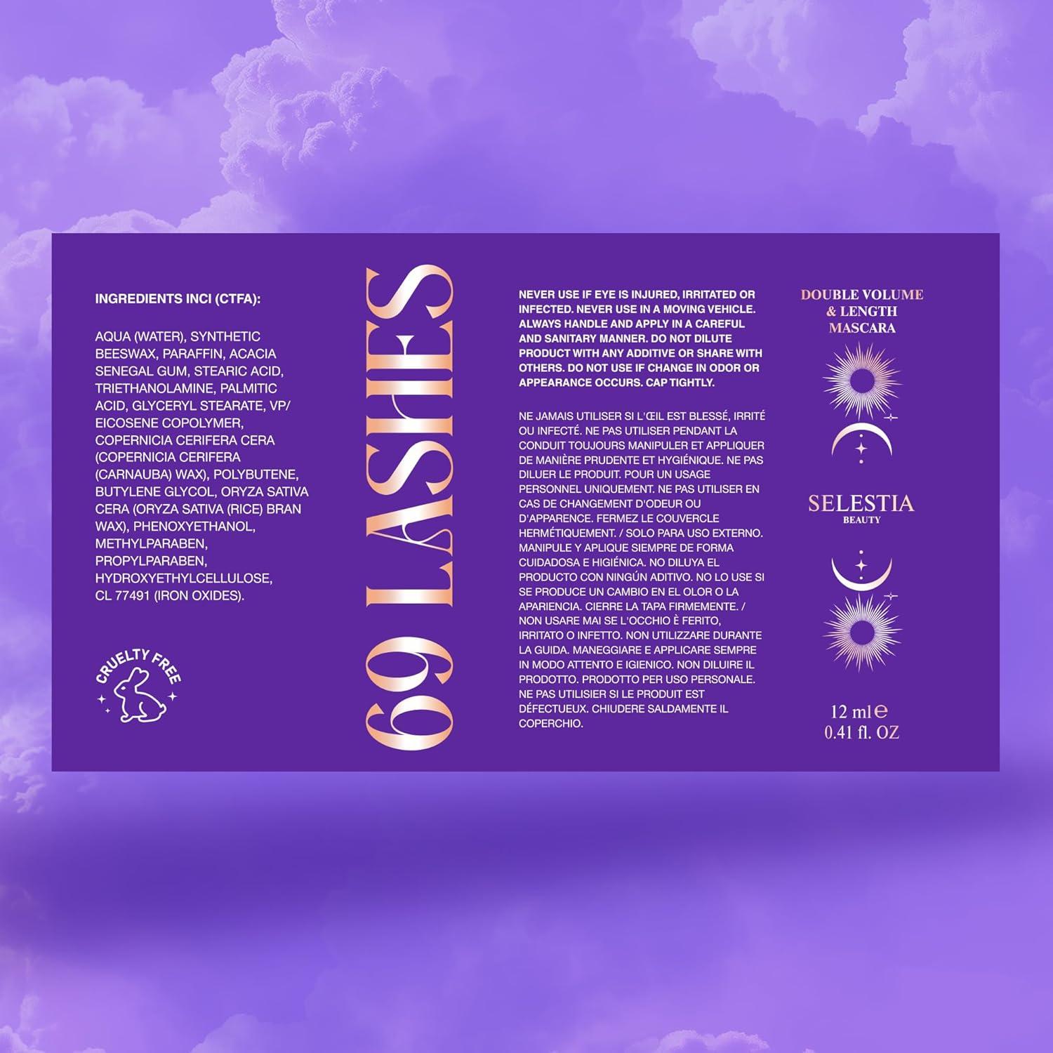 Máscara Alargadora 69 Pestañas Ancorotti 10 ml - Fórmula Suave