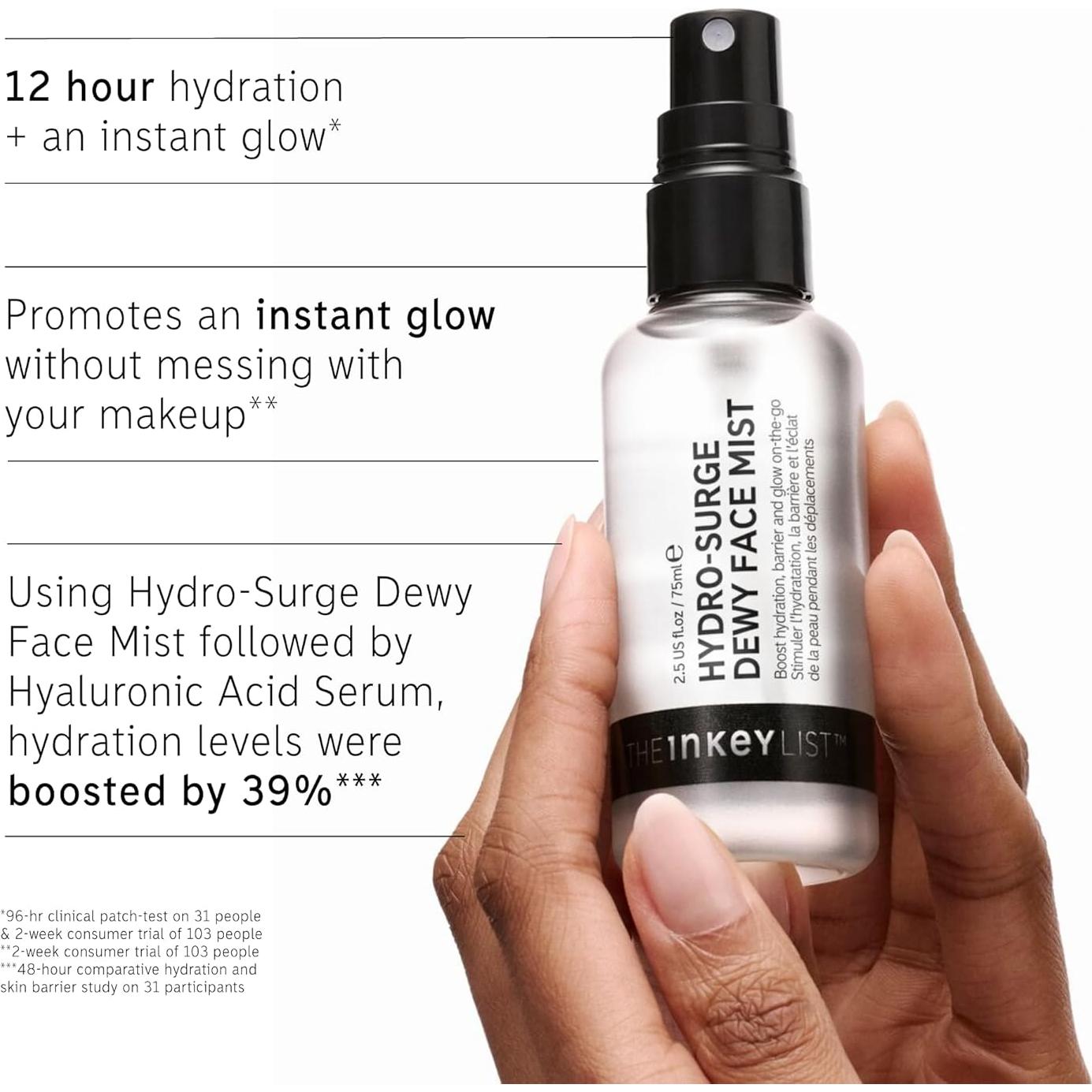 Bruma Hidratante The INKEY List Hydro-Surge 76.3 ml Sin Fragancia