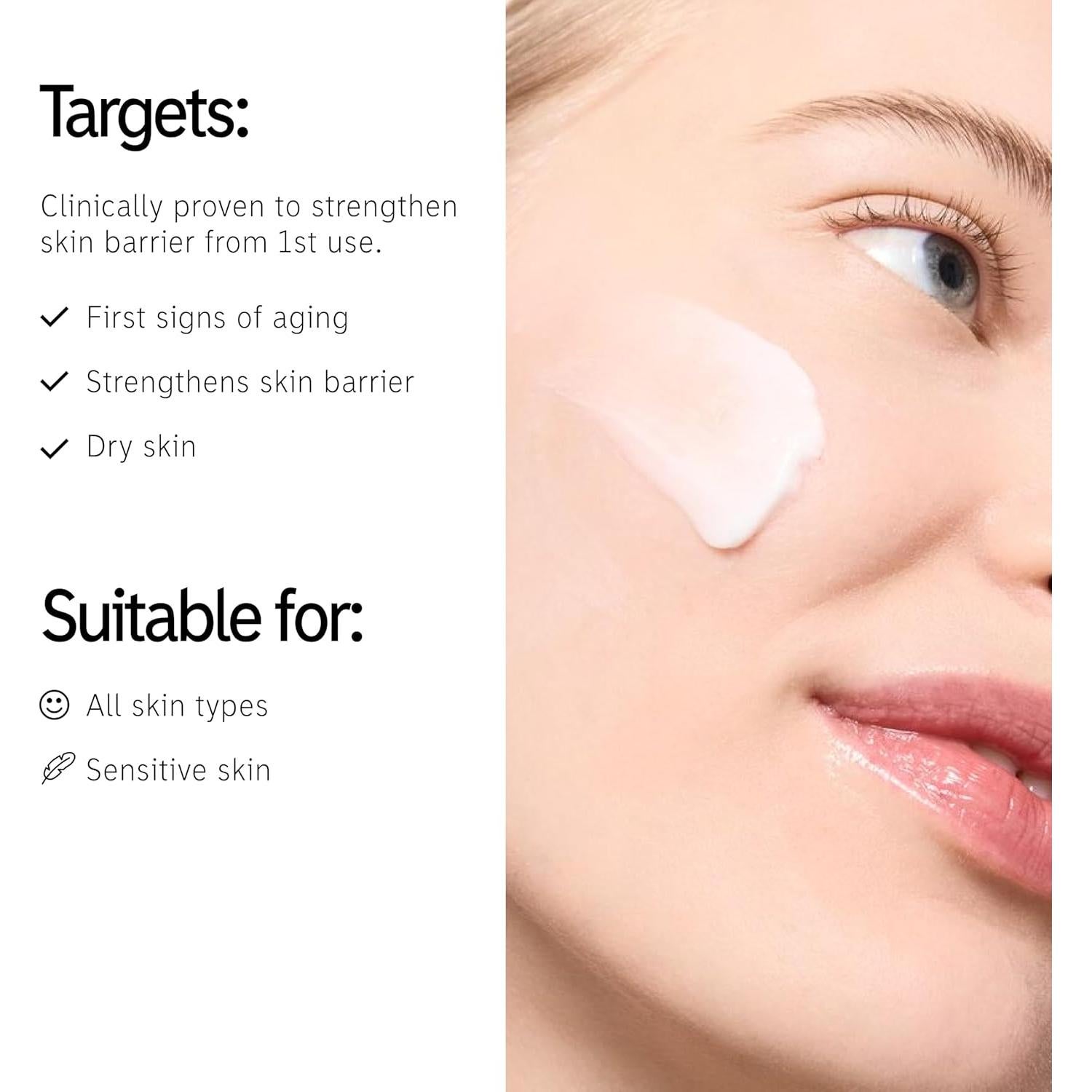 Crema Hidratante Reparadora La Lista INKEY 50ml Ceramidas