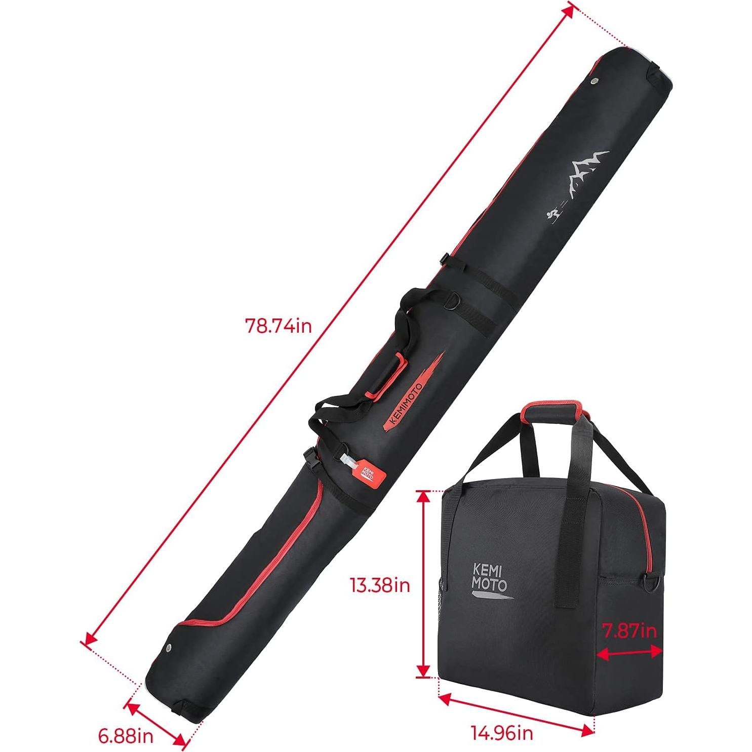 Bolsa de Esquí KEMIMOTO 25L y Botas Combo Acolchada