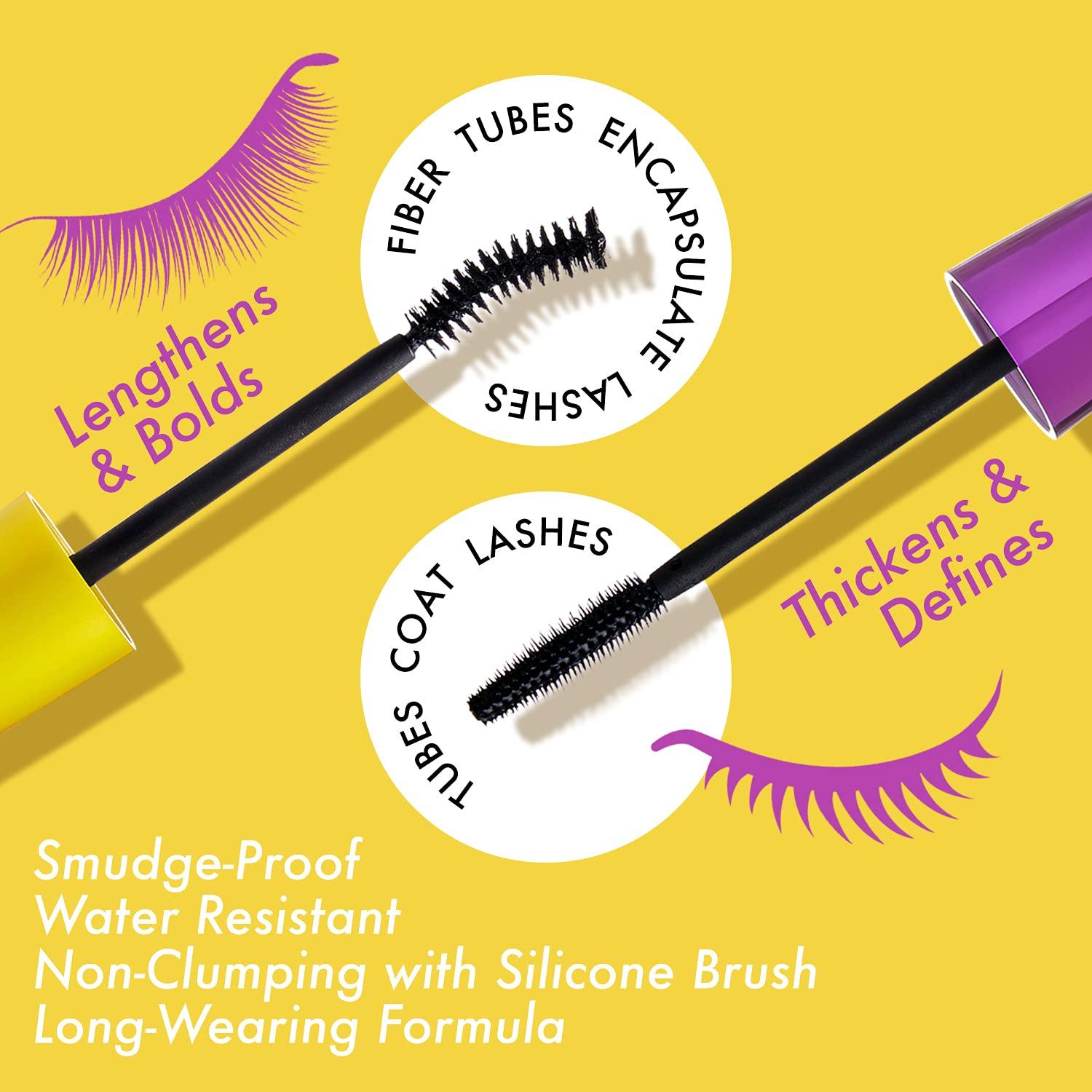 Máscara de Pestañas Volume N' Define Kiss New York - Resistente al Agua