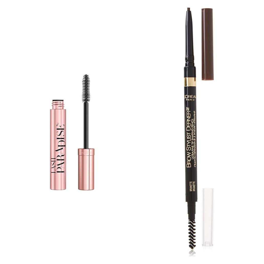 L'Oreal Paris Paquete Maquillaje Ojos: Máscara y Lápiz Cejas