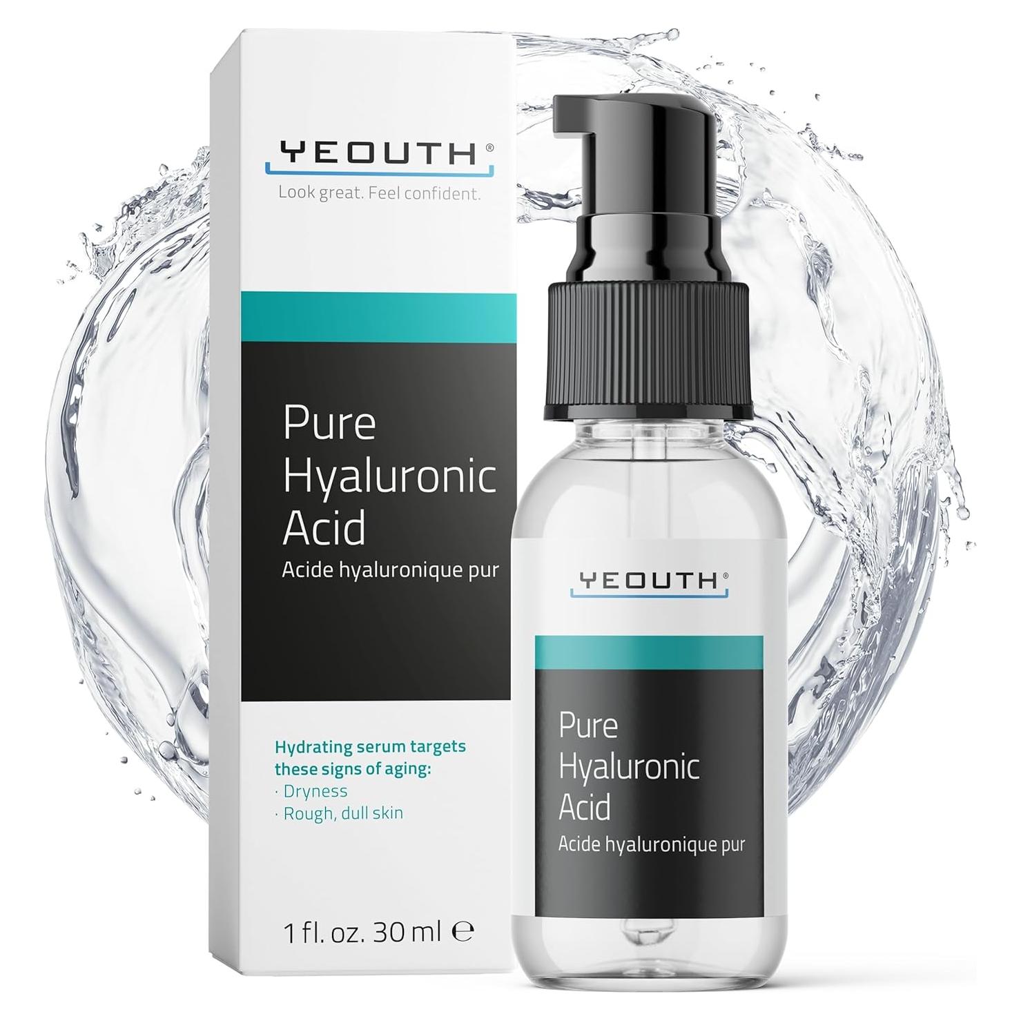 Suero Hidratante de Ácido Hialurónico YEOUTH 30ml Piel Seca