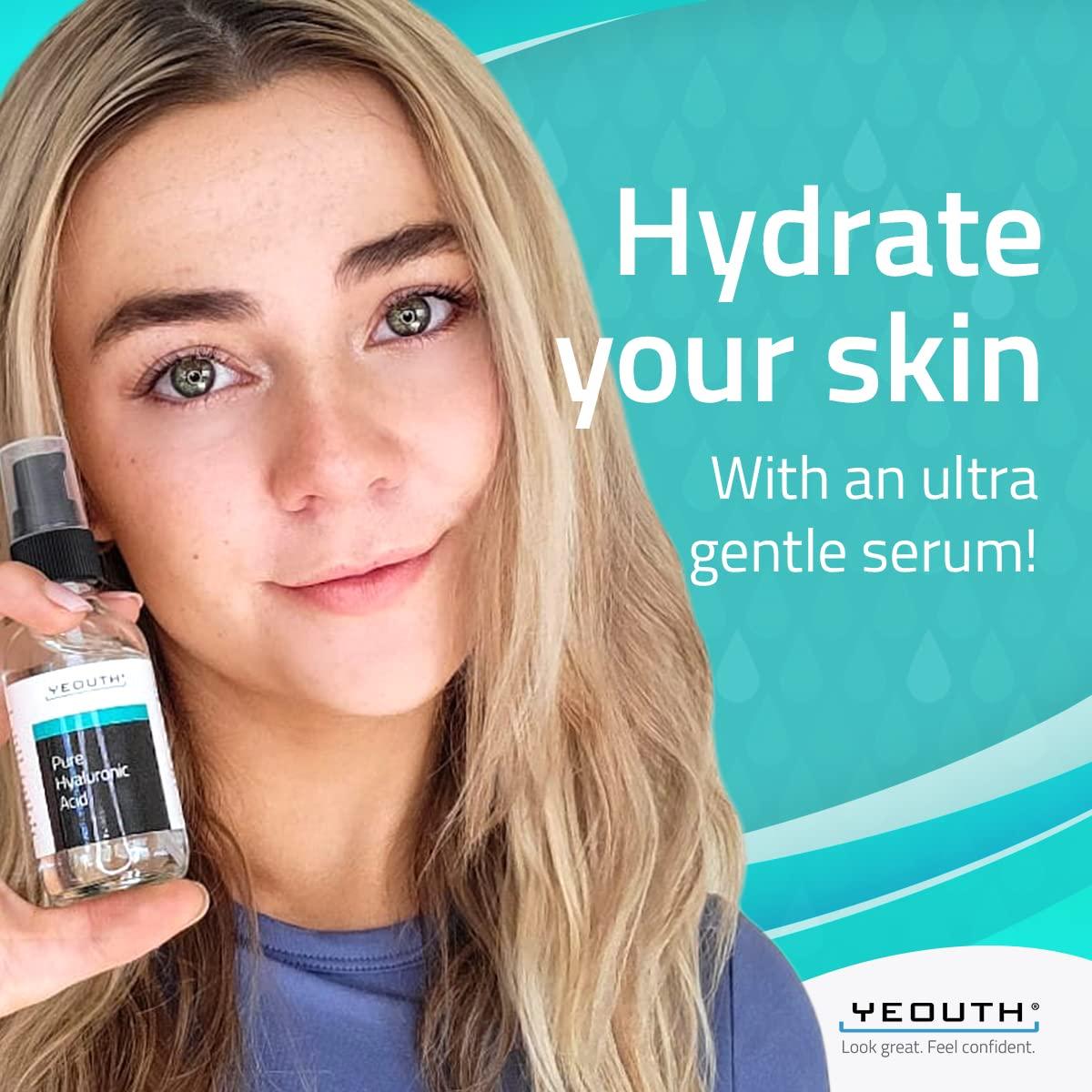 Suero Hidratante de Ácido Hialurónico YEOUTH 30ml Piel Seca