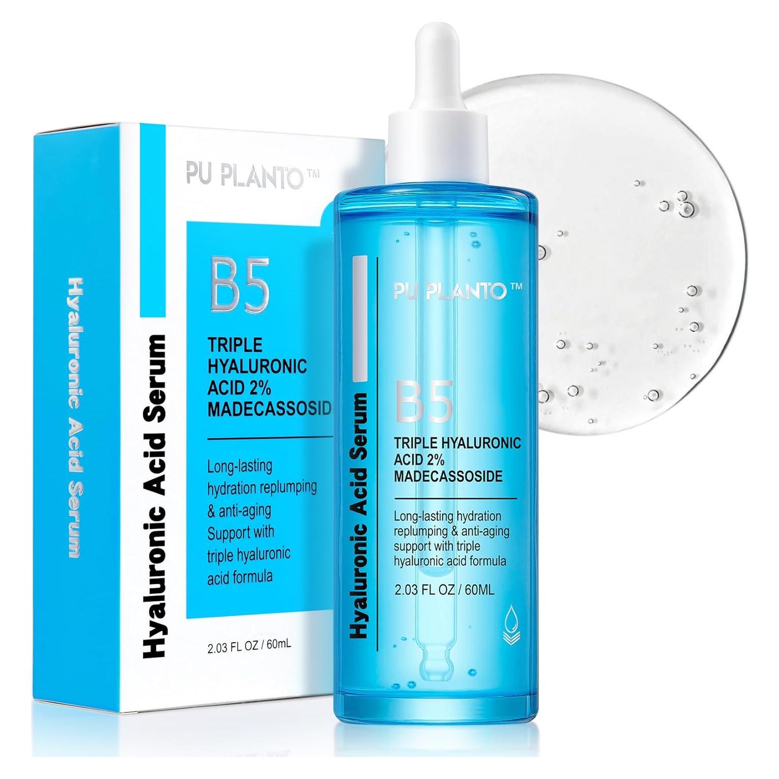 Suero Facial Ácido Hialurónico PU PLANTO B5 60ml Hidratante