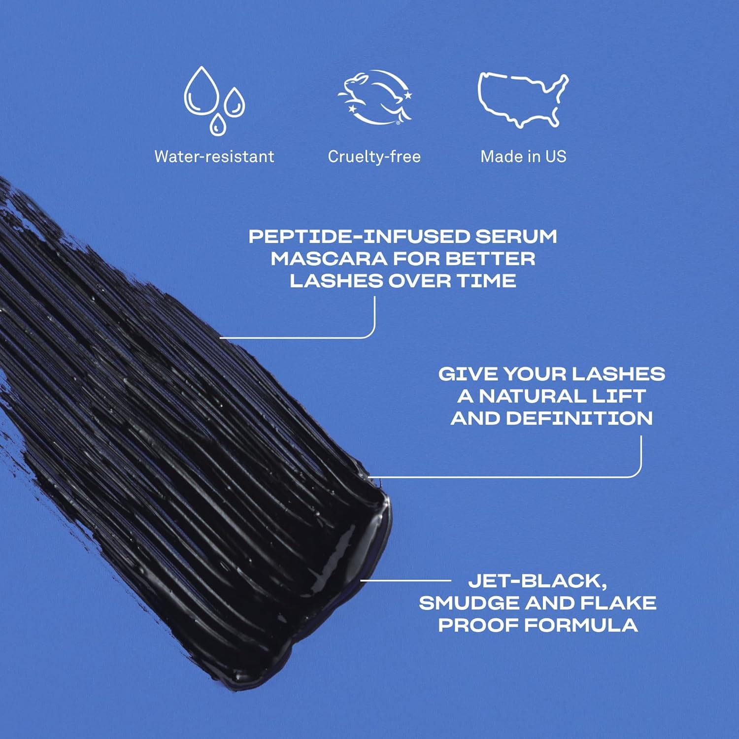 Máscara de Pestañas Babe Original - Resistente al Agua, Volumen Construible, 17.86g