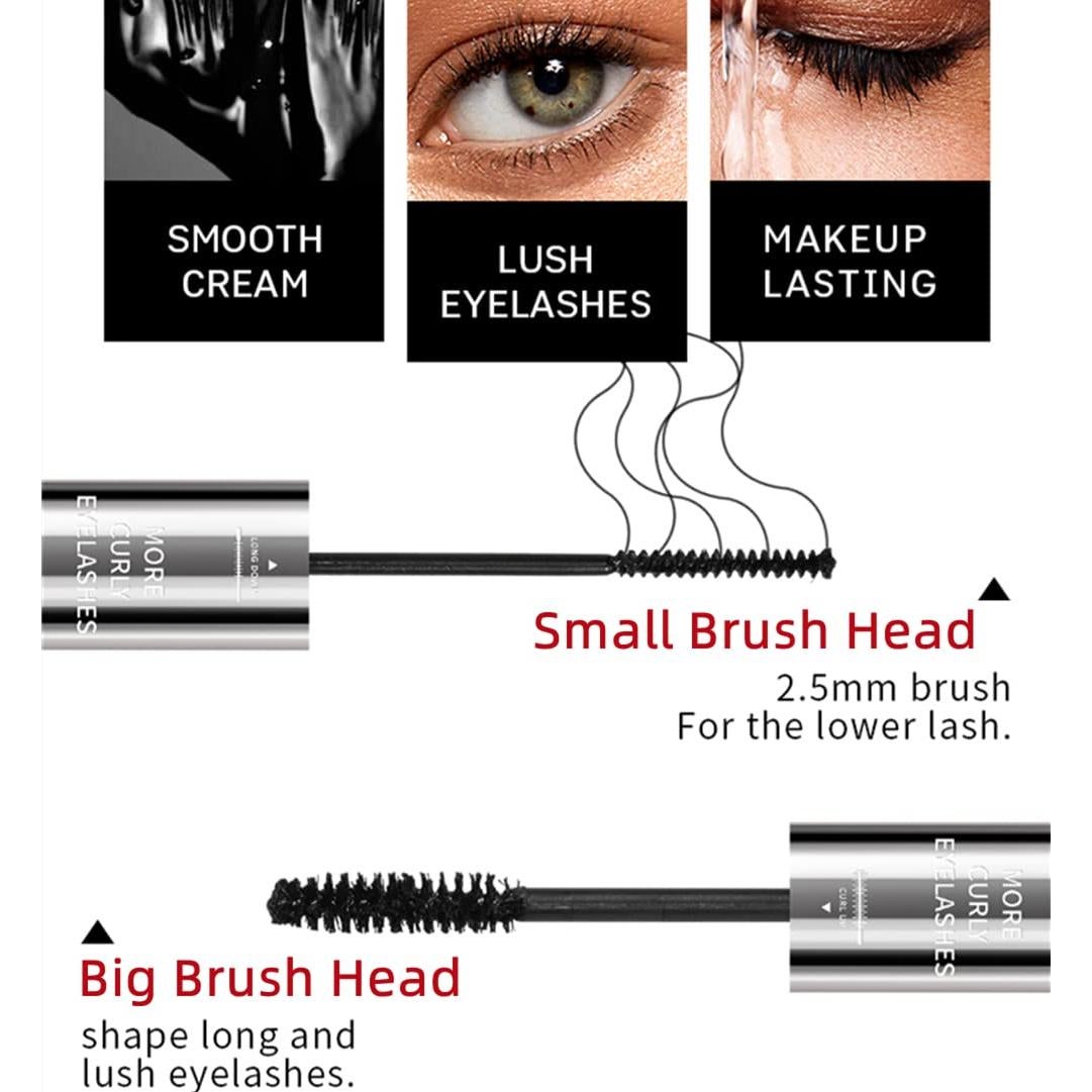 Máscara de Pestañas 2 en 1 QY - Volumen y Alargamiento