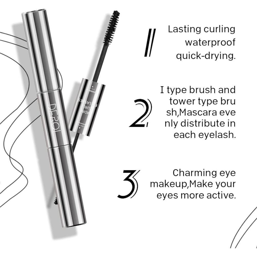 Máscara de Pestañas 2 en 1 QY - Volumen y Alargamiento