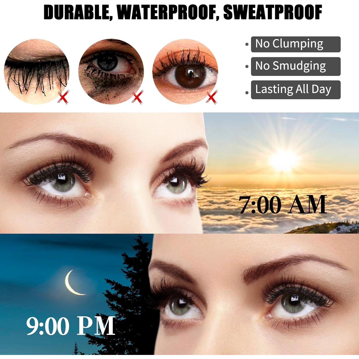 Máscara de Pestañas GJNL 4D Impermeable Volumen y Longitud