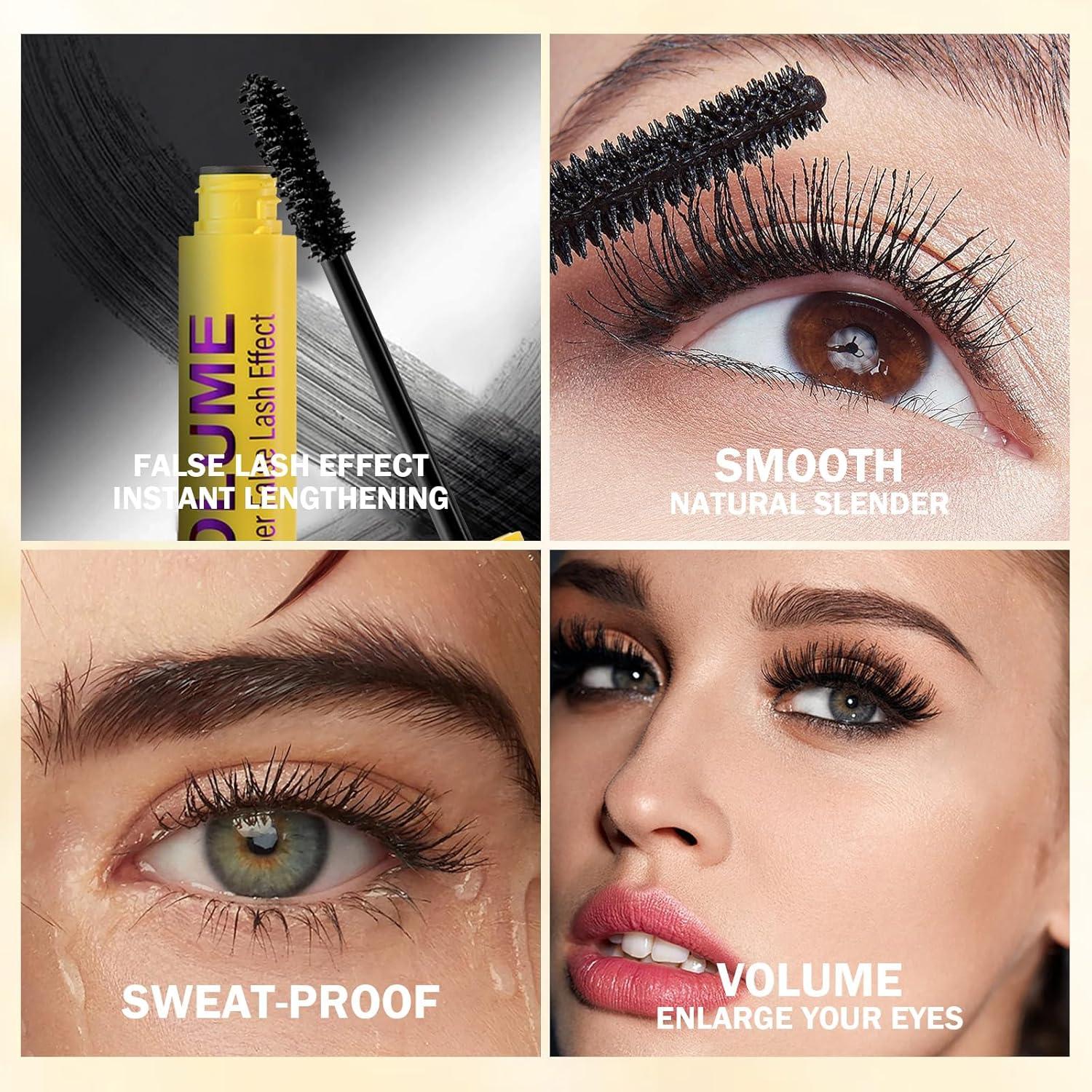 Máscara de Pestañas a Prueba de Agua HENGRUNXIN 2 Piezas