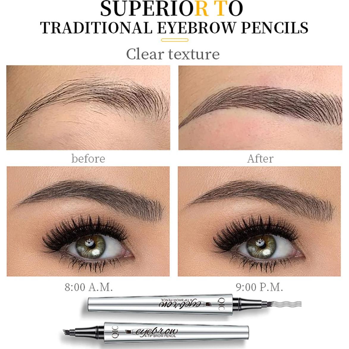 Kit de Maquillaje de Ojos Vibely 5 Piezas - Máscara, Delineador, Cejas