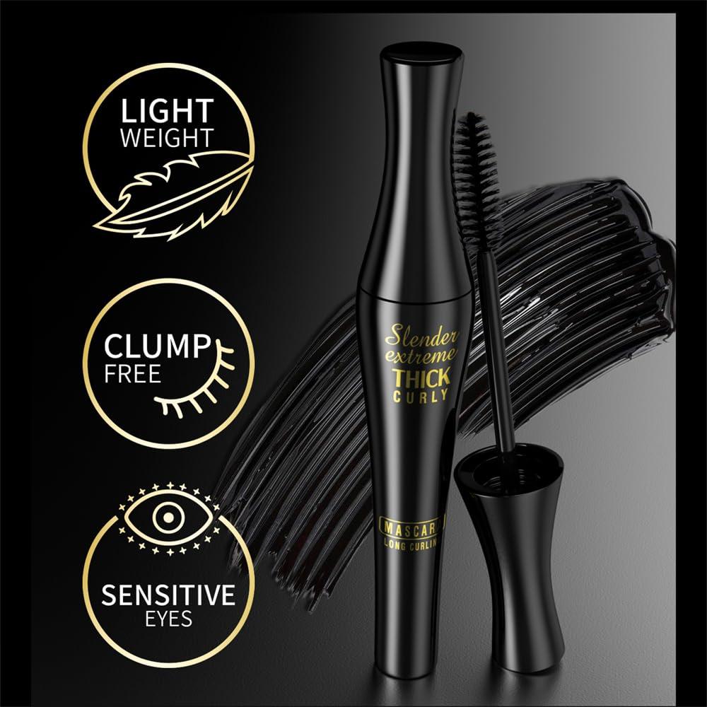 Máscara de Pestañas MZKV 4D Fibra de Seda Impermeable 32g