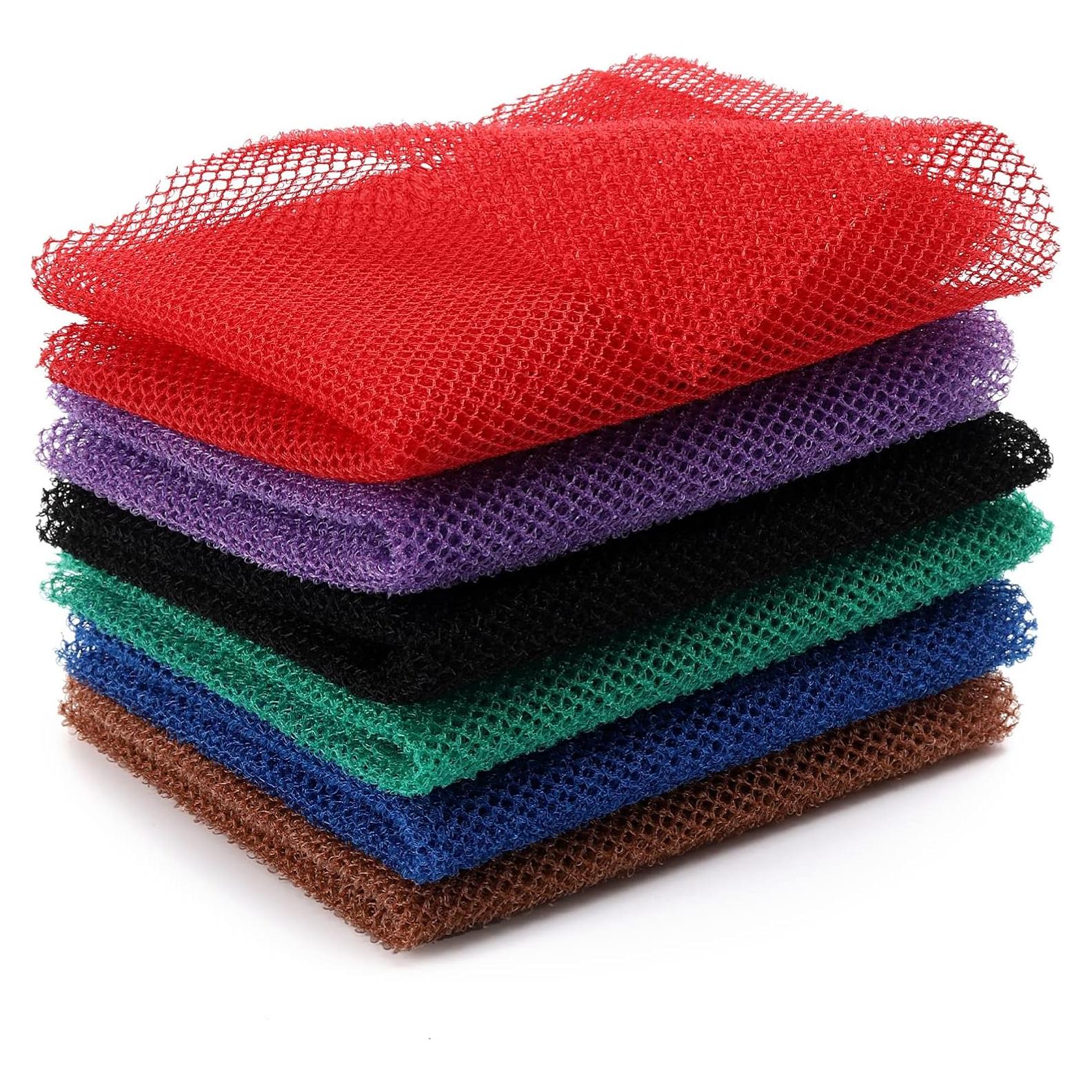 Esponja de Red Africana BTYMS - 6 Piezas Exfoliantes 30x80 cm