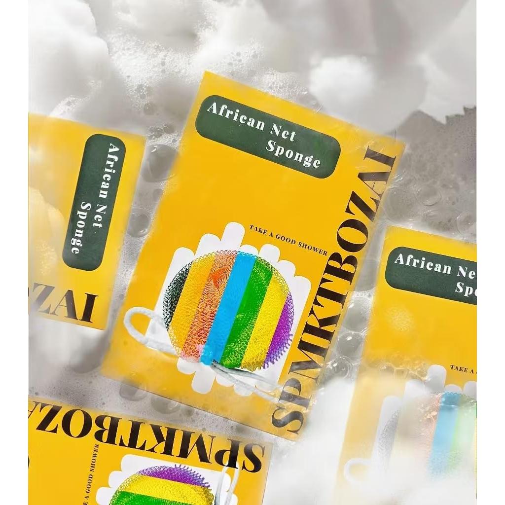 Esponja Exfoliante Africana SPMKTBOZAI Rosa 302 cm