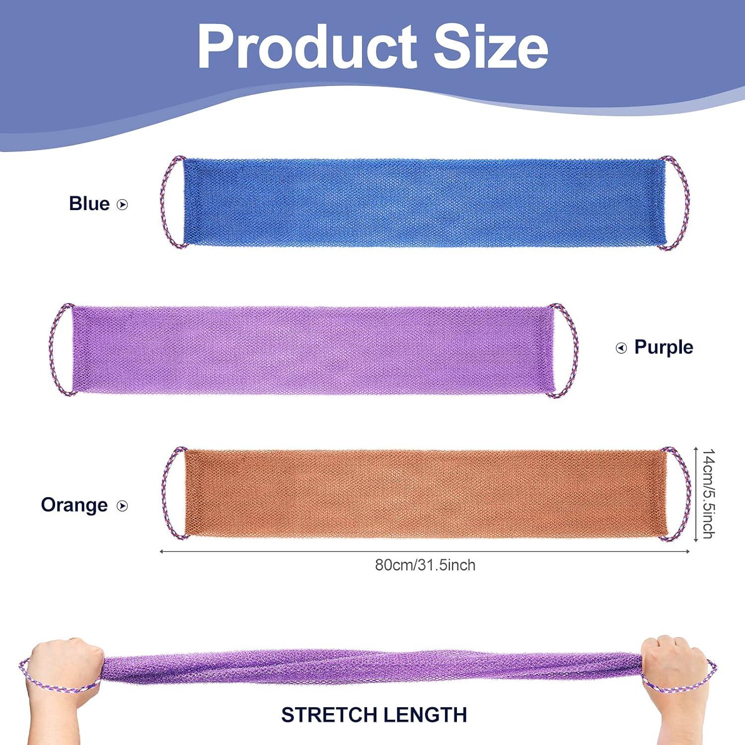 Esponjas Exfoliantes Tegeme 3 Pcs Nylon para Baño con Asa