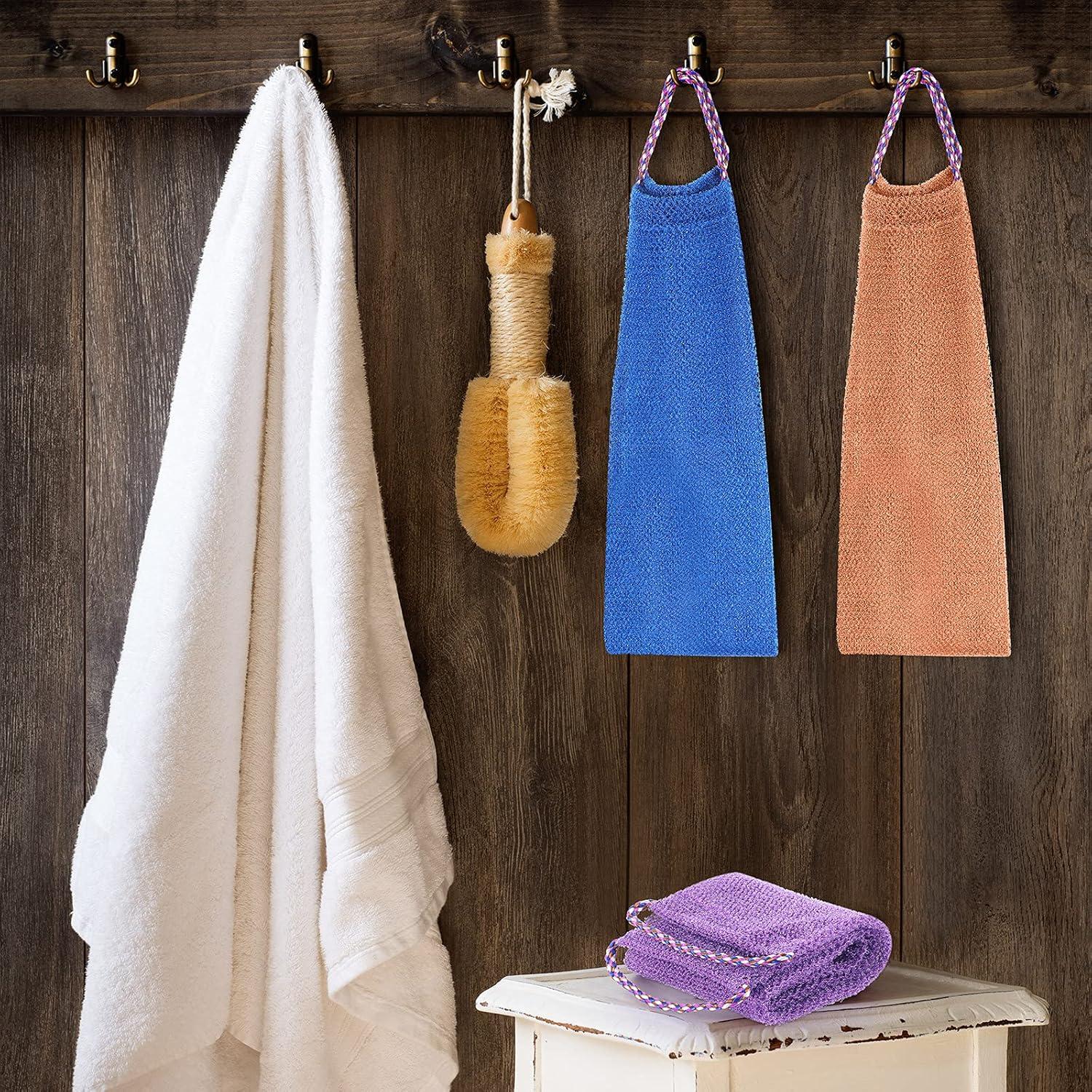 Esponjas Exfoliantes Tegeme 3 Pcs Nylon para Baño con Asa