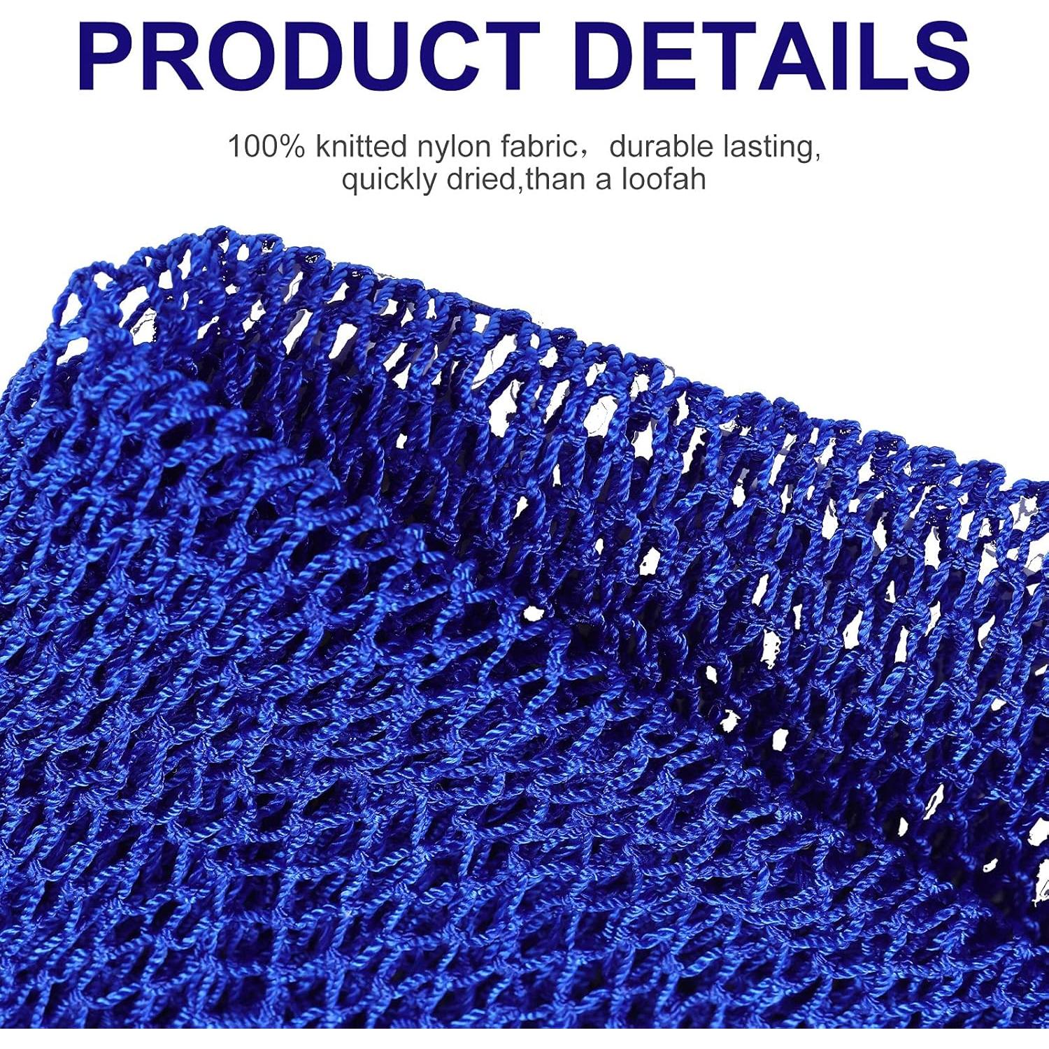 Esponjas de Baño Exfoliantes Patelai 2 Piezas Azul Negro